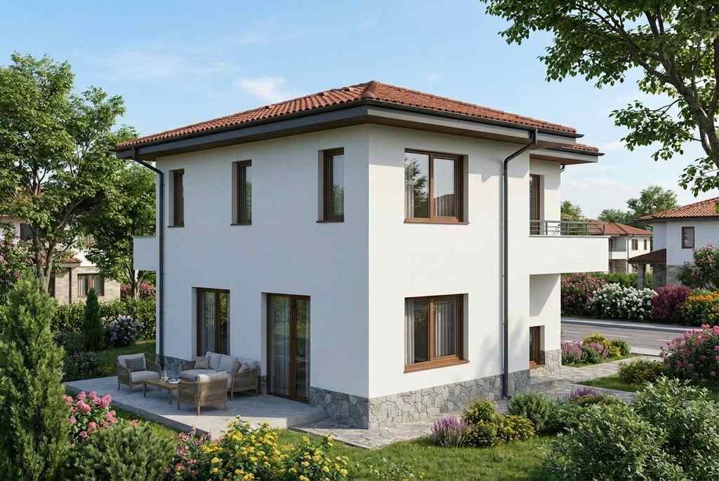 Къща А-101 — Градина и тераса